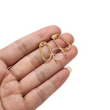 10pcs Stainless Steel U Stud Earring Posts for DIY Earrings Making