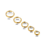 10pcs Stainless Steel Hoop Earrings Round Post DIY Jewelry Making Supplies