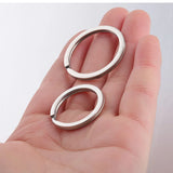 10pcs Stainless Steel Key Rings 15/20/25/28/30/35mm Split Rings DIY Findings