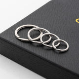 10pcs Stainless Steel Key Rings 15/20/25/28/30/35mm Split Rings DIY Findings