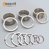 10pcs Stainless Steel Key Rings 15/20/25/28/30/35mm Split Rings DIY Findings