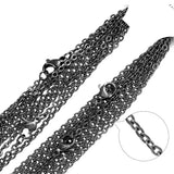 10pcs Stainless Steel Link Plated 18K Chains Necklaces DIY Jewelry