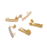10pcs Long Rectangle Ear Stud Posts for Big Earrings DIY