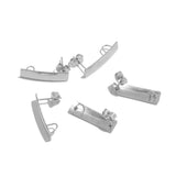 10pcs Long Rectangle Ear Stud Posts for Big Earrings DIY