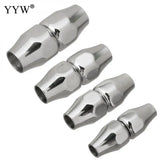 10pcs Stainless Steel Magnetic Clasp Curved Leather Cord Clasps