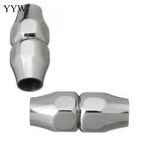 10pcs Stainless Steel Magnetic Clasp Curved Leather Cord Clasps