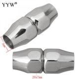 10pcs Stainless Steel Magnetic Clasp Curved Leather Cord Clasps