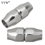 10pcs Stainless Steel Magnetic Clasp Curved Leather Cord Clasps