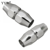 10pcs Stainless Steel Magnetic Clasp Curved Leather Cord Clasps