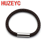 10pcs Stainless Steel Magnetic Clasp Cylinder Leather Cord Clasps