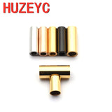 10pcs Stainless Steel Magnetic Clasp Cylinder Leather Cord Clasps