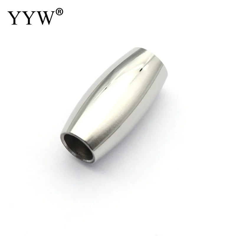 10pcs Stainless Steel Magnetic Clasps 3-6mm For Leather Cord Jewelry DIY
