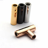 10pcs Stainless Steel Magnetic Clasps 3mm-6mm Column Bracelet Leather Cord Clasp