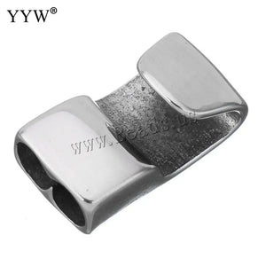 10pcs Stainless Steel Magnetic Clasps Hole 11x5mm Leather Cord Bracelet