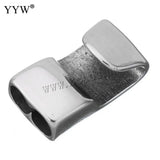 10pcs Stainless Steel Magnetic Clasps Hole 11x5mm Leather Cord Bracelet