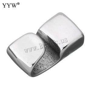 10pcs Stainless Steel Magnetic Clasps Hole 11x5mm Leather Cord Bracelet