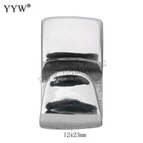 10pcs Stainless Steel Magnetic Clasps Hole 11x5mm Leather Cord Bracelet