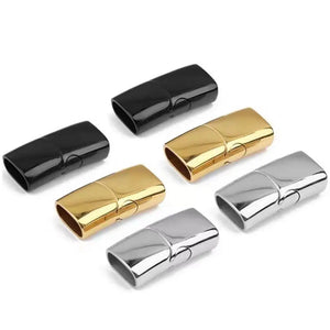 10 Stainless Steel Magnetic Clasps for Leather Cord Bracelet