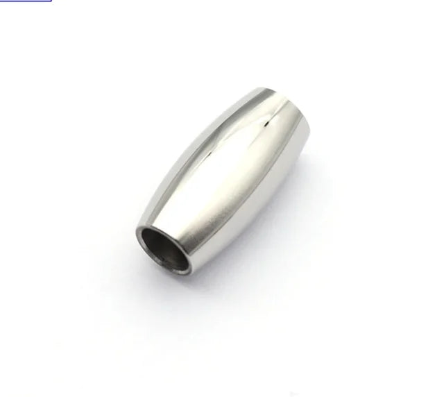 10pcs Stainless Steel Magnetic Clasps 3mm-6mm Hole for Leather Cord Bracelet DIY