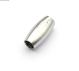 10pcs Stainless Steel Magnetic Clasps 3mm-6mm Hole for Leather Cord Bracelet DIY