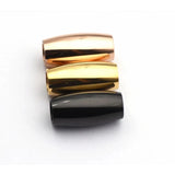 10pcs Stainless Steel Magnetic Clasps 3mm-6mm Hole for Leather Cord Bracelet DIY