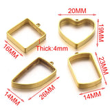 10pcs Heart Square Silicone Mold Earrings