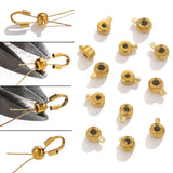 10pcs Stainless Steel Stopper Spacers Beads for Jewelry Making DIY Bracele