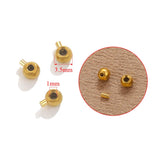 10pcs Stainless Steel Stopper Spacers Beads for Jewelry Making DIY Bracele