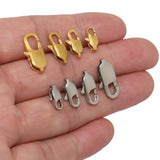 10pcs Stainless Steel Lobster Clasps DIY Connectors Key Chains