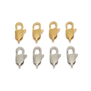 10pcs Stainless Steel Lobster Clasps DIY Connectors Key Chains