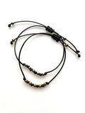 Stainless Steel Bead Charm Bracelet for Couples Friendship