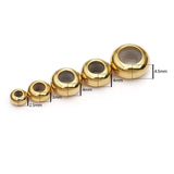 10pcs Stainless Steel Spacer Stopper Beads for DIY Jewelry