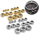 10pcs Stainless Steel Spacer Stopper Beads for DIY Jewelry