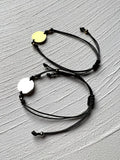 10pcs Stainless Steel Round Blanks Tags Charms Rope Bracelets
