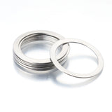 10pcs Stainless Steel Round Hoop Connectors Necklace Pendant Choker Ring DIY