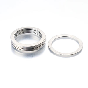 10pcs Stainless Steel Round Hoop Connectors Necklace Pendant Choker Ring DIY