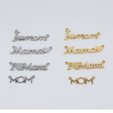 10pcs Stainless Steel Mama MOM Jewelry Charms Pendant DIY Handcraft