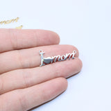10pcs Stainless Steel Mama MOM Jewelry Charms Pendant DIY Handcraft