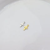 10pcs Stainless Steel Mini Cross Charms Pendant DIY Jewelry Accessory