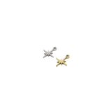 10pcs Stainless Steel Star Charms Pendant DIY Handcraft Jewelry Accessory