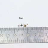 10pcs Stainless Steel Star Charms Pendant DIY Handcraft Jewelry Accessory
