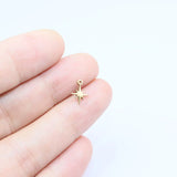 10pcs Stainless Steel Star Charms Pendant DIY Handcraft Jewelry Accessory