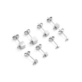 10pcs PVD 18k Plated Earring Post Stud with Loop