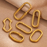 10pcs Stainless Steel Bezel Charm Earring Connectors for DIY Jewelry