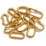 10pcs Stainless Steel Bezel Charm Earring Connectors for DIY Jewelry