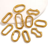 10pcs Stainless Steel Bezel Charm Earring Connectors for DIY Jewelry