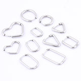 10pcs Stainless Steel Hoop Earring Clasp Hooks DIY Jewelry Making