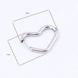 10pcs Stainless Steel Hoop Earring Clasp Hooks DIY Jewelry Making