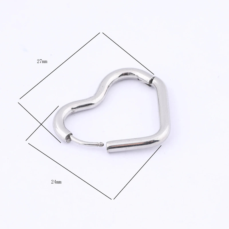 10pcs Stainless Steel Hoop Earring Clasp Hooks DIY Jewelry Making
