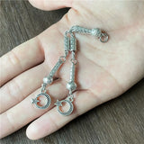10pcs Star Moon Chinese Knot Rosary Pendant Tassel DIY Jewelry Making